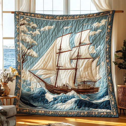 Snowbound Sailboat WN0809108CL Quilt