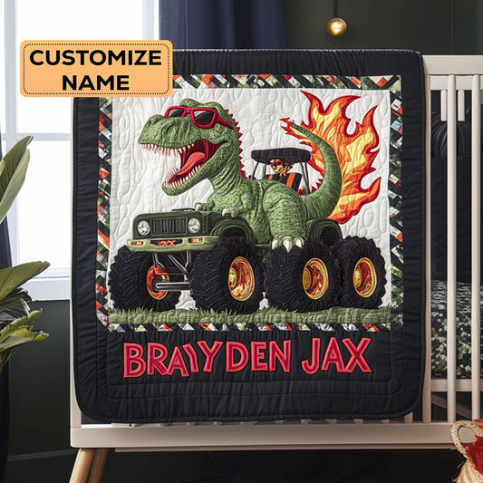Blaze Rex WY3007002CL Personalized Baby Quilt
