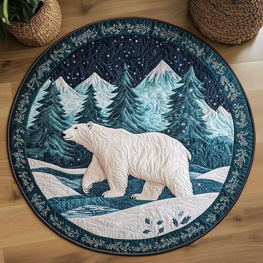 Arctic Bear WY2203003CL Quilted Round Mat