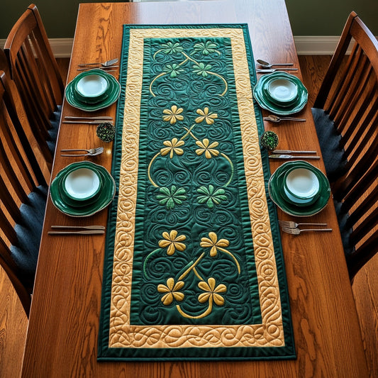 Elegant Leaf CP2605031CL Quilted Table Runner