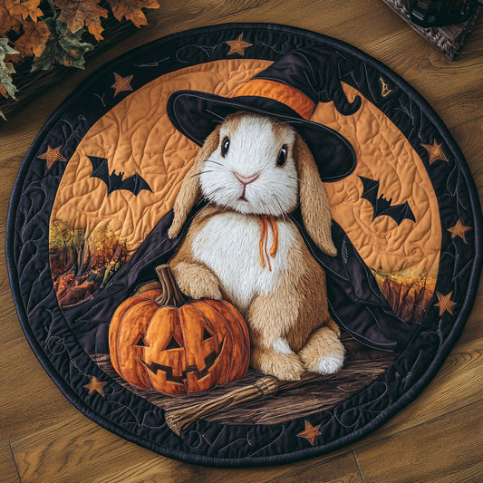 Harvest Bunny CP0410056CL Quilted Round Mat
