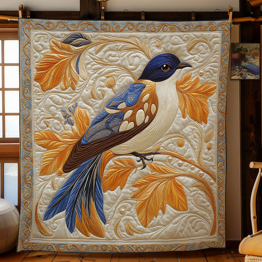 Majestic Bird In Garden WY2702044CL Quilt