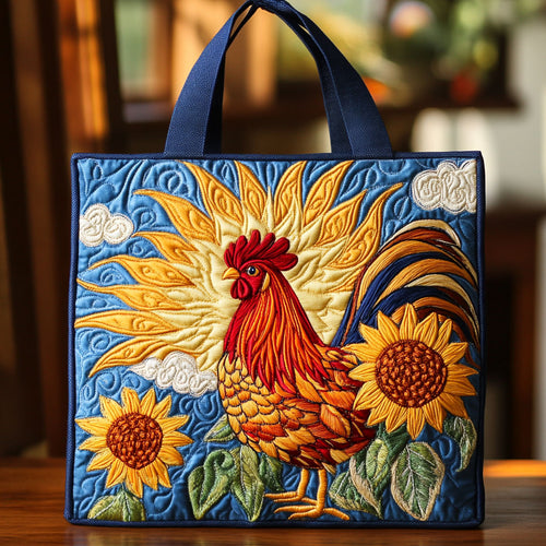 Sunny Rooster Spirit CW0810026CL Quilted Tote Bag
