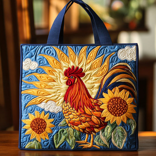 Sunny Rooster Spirit CW0810026CL Quilted Tote Bag