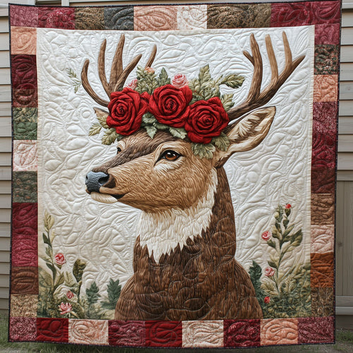 Deer With Rose LT1509046CL Quilt