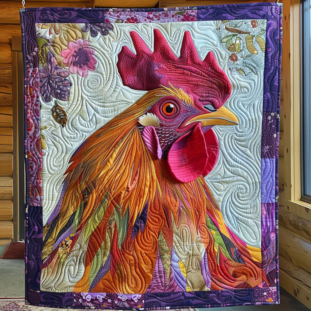 Rooster Portrait CP1905027CL Quilt