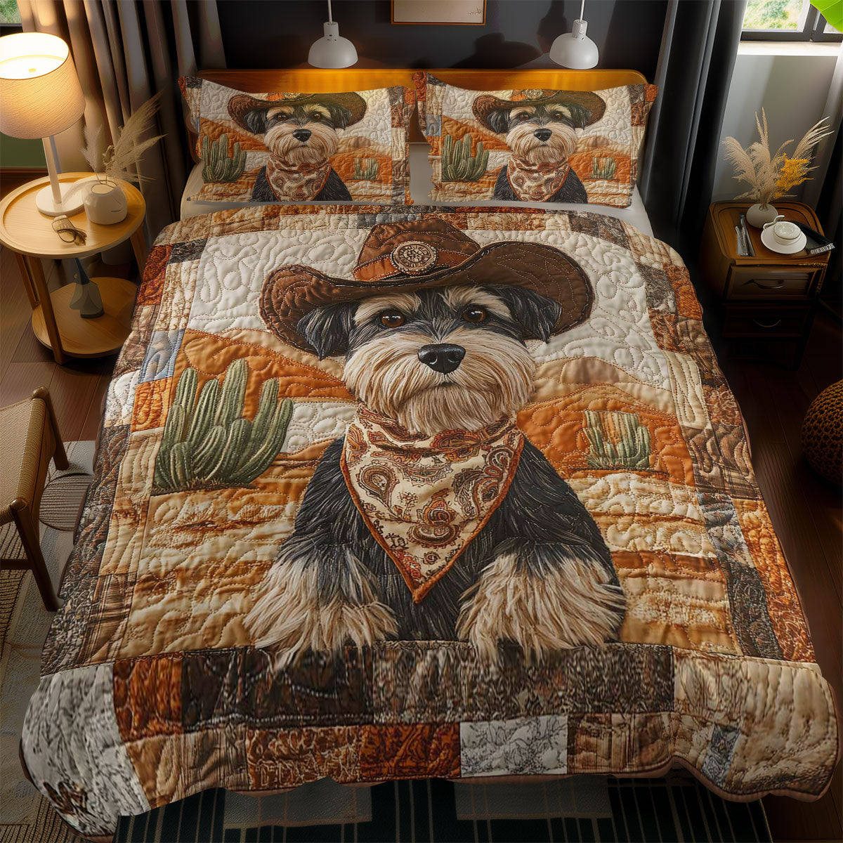 Cowboy Schnauzer WN0901068CL Duvet Cover Set