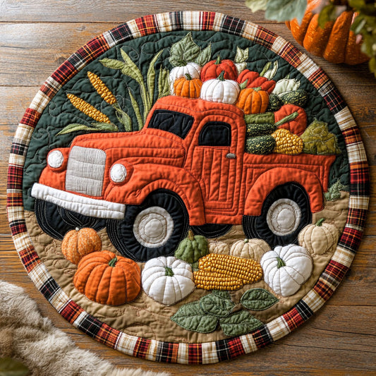 Bountiful Journey WY0108082CL Quilted Round Mat