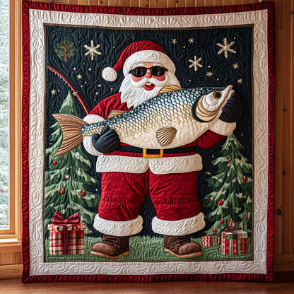 Fishing Santa CP0411012CL Quilt