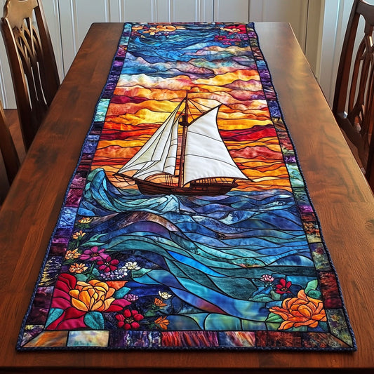 Bold Boat CM1905029CL Quilted Table Runner