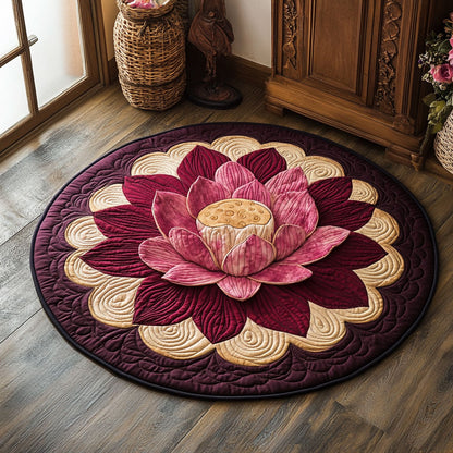 Lotus Rebirth CP2807036CL Quilted Round Mat