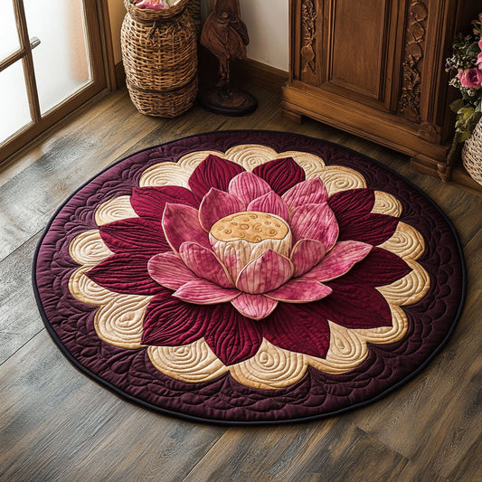 Lotus Rebirth CP2807036CL Quilted Round Mat