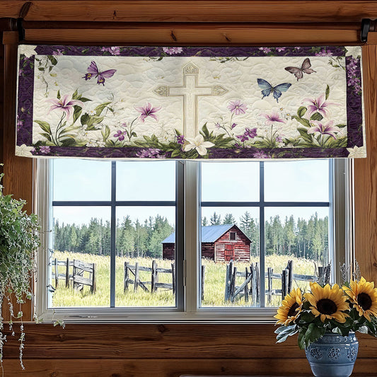 Serene Cross WN2003026CL Quilted Valance