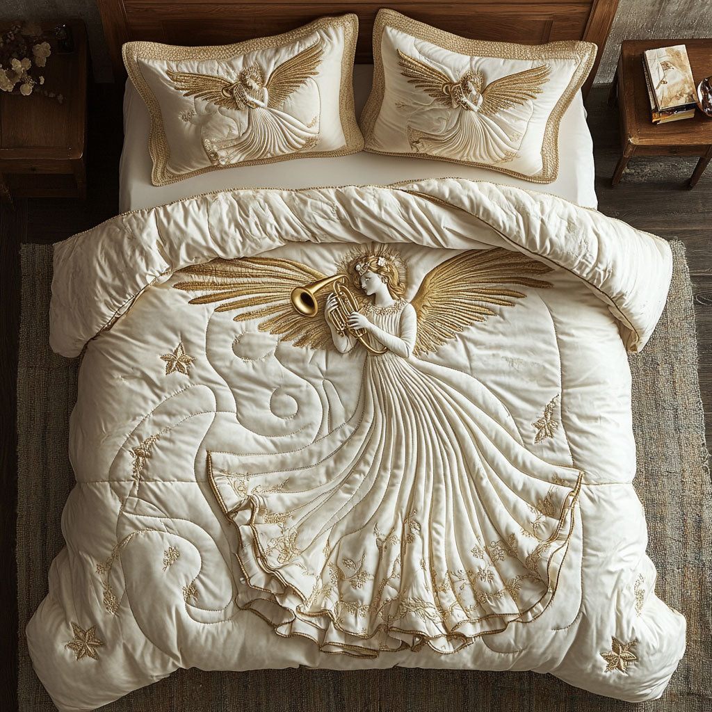 Angel And French Horn WY1102163CL Duvet Cover Set