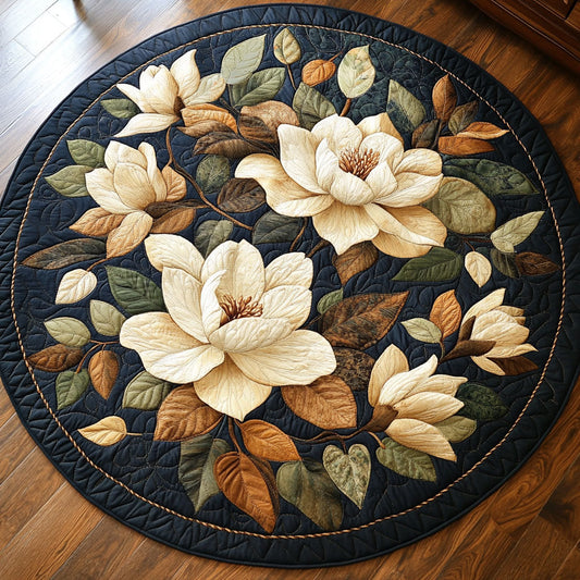 Vintage Magnolia WP1403061CL Quilted Round Mat