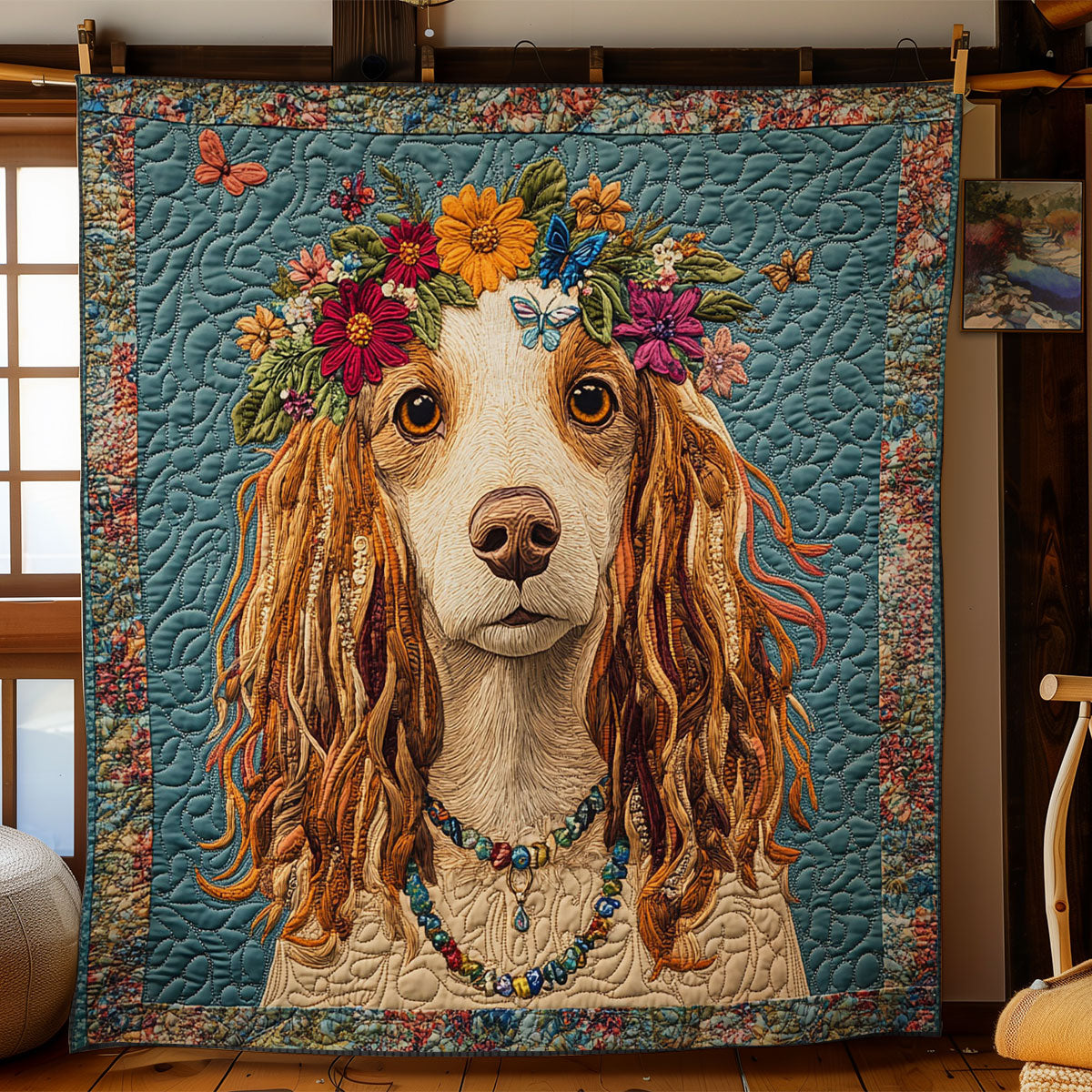 Peaceful Dog WN1707049CL Quilt