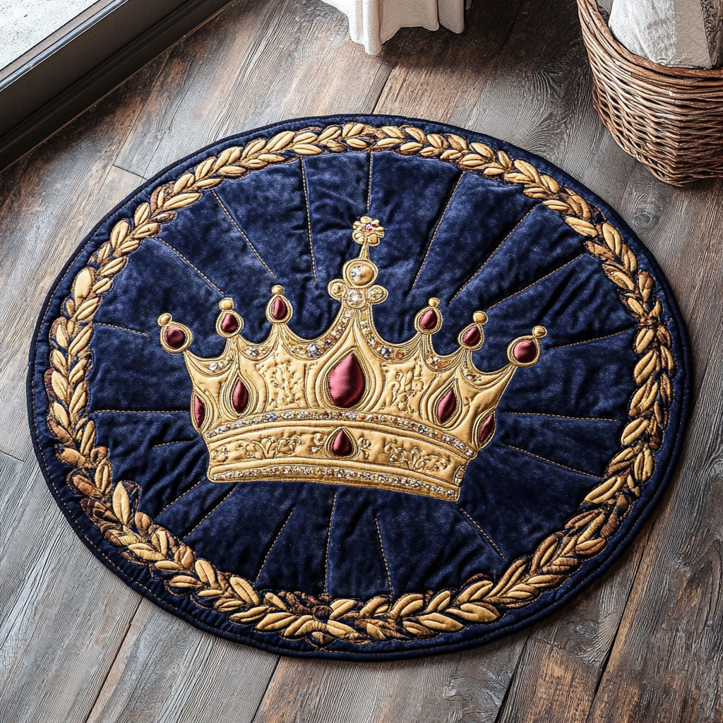 Throne Jewel CP2807010CL Quilted Round Mat