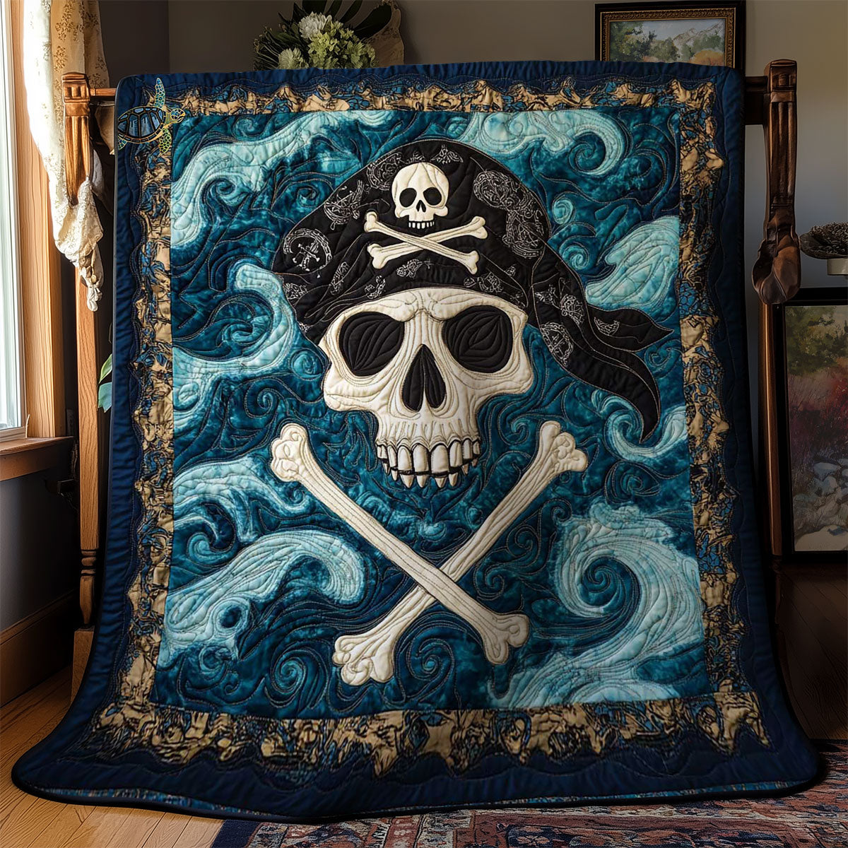 Ocean Raider Skulls WN1212048CL Quilt