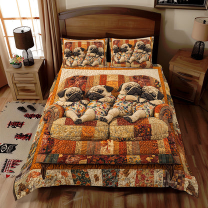 Sleepy Pug WU2612003CL Duvet Cover Set