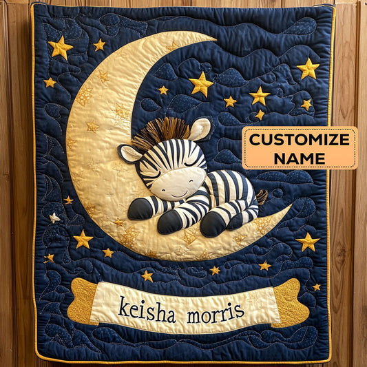 Sleepy Stripes CP1807026CL Personalized Baby Quilt