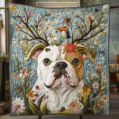 Flower Bulldog WU2310041CL Quilt