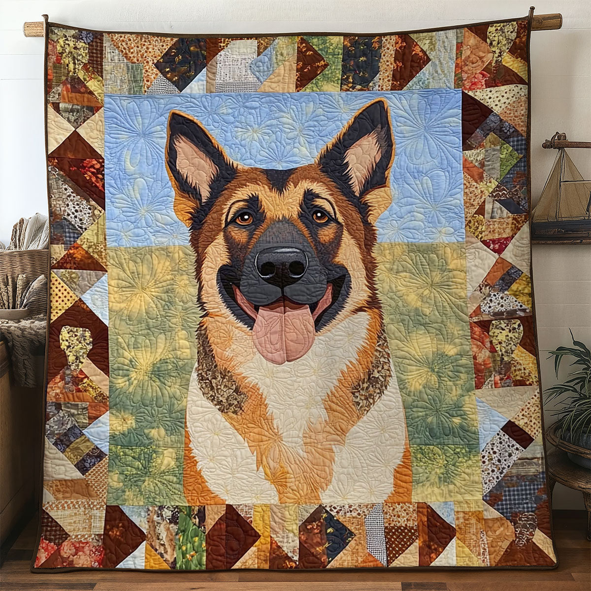 Golden German Shepherd WN2306017CL Quilt