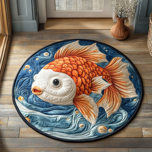 Lucky Goldfish CP0207027CL Quilted Round Mat