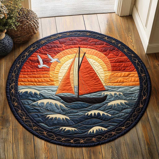 The Red Boat CQ2205013CL Quilted Round Mat