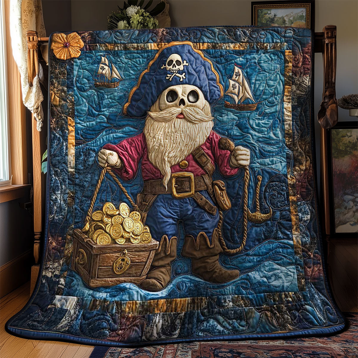 Gnome's Treasure Quest WN0901022CL Quilt