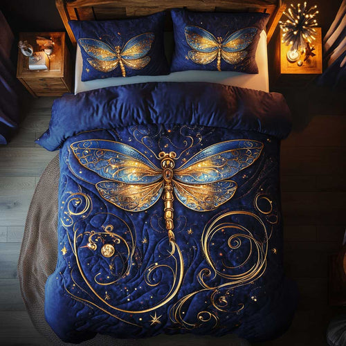 Navy Light Dragonfly WP2502050CL Duvet Cover Set