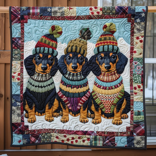 Dachshund Trio CP2509055CL Quilt
