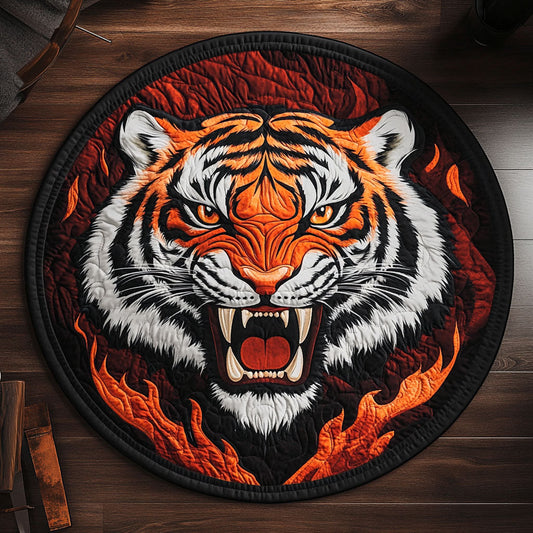Angry Tiger WX1505002CL Quilted Round Mat
