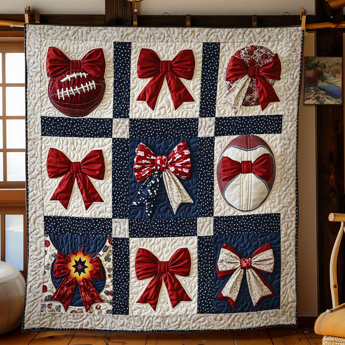 Bow And Goal WN2311048CL Quilt