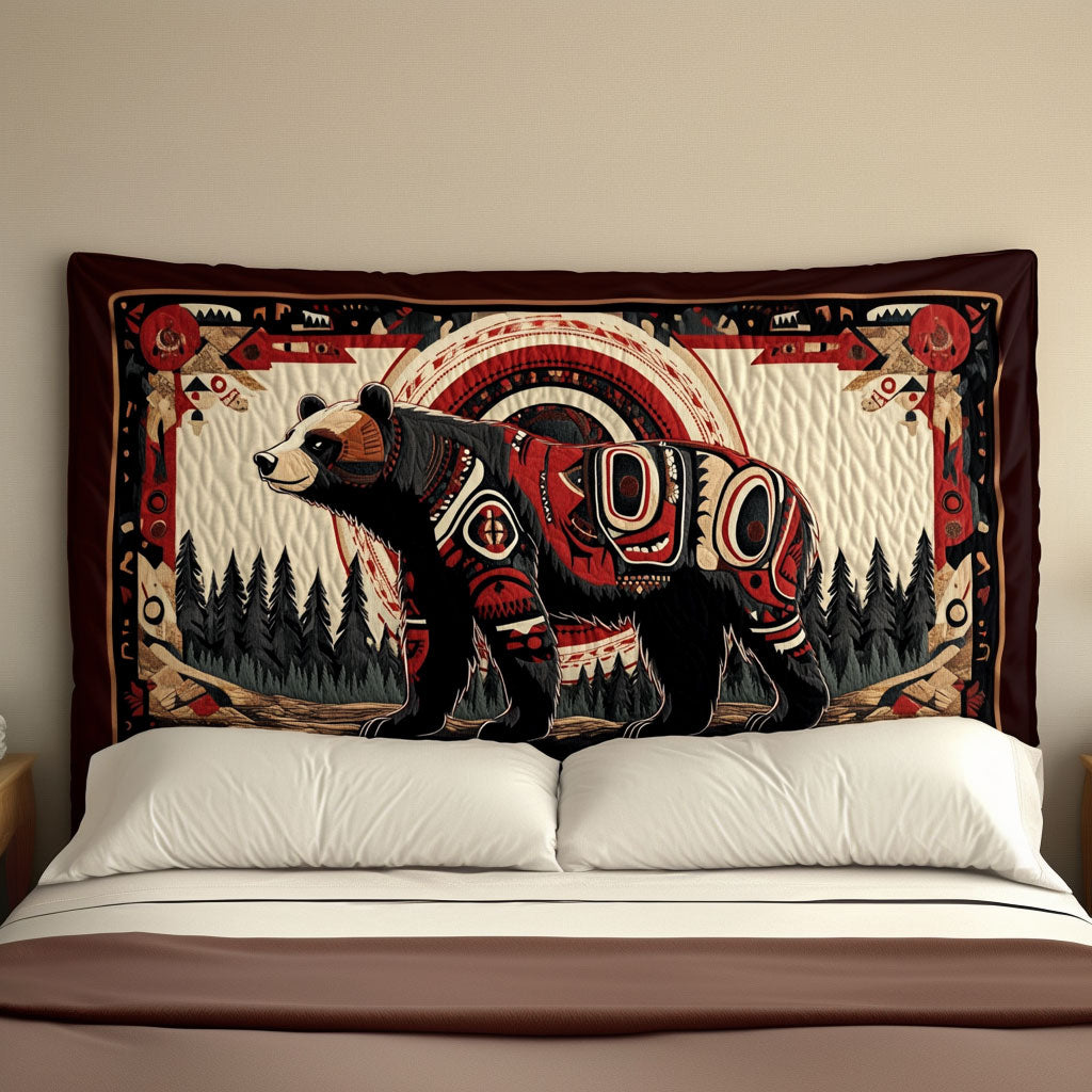 Native Guardian Bear KL2912037CL Quilted Headboard Slipcover
