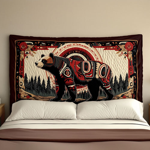 Native Guardian Bear KL2912037CL Quilted Headboard Slipcover