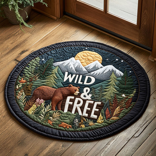 Wild And Free CP2005032CL Quilted Round Mat