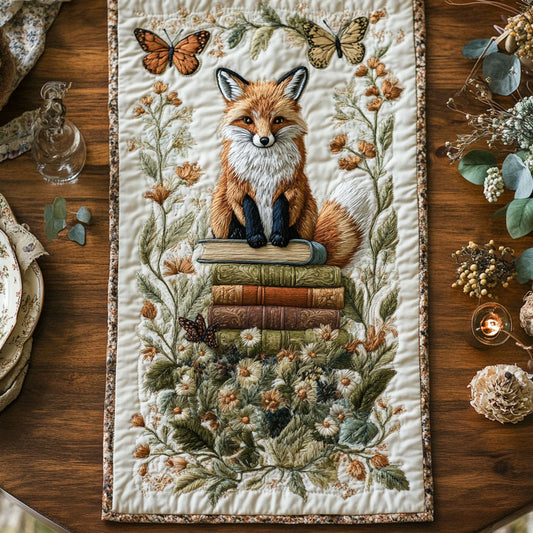 Butterfly Fox WN0807005CL Quilted Table Runner