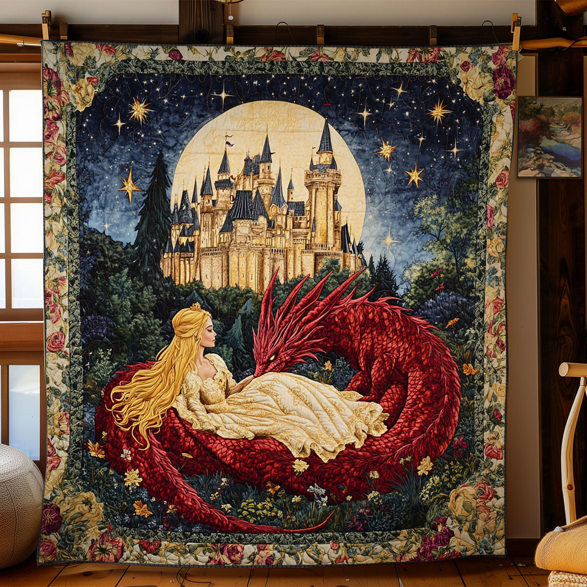 Castle And Dragonfire WN0307017CL Quilt