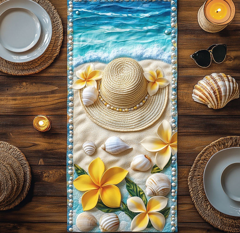 Coastal Charm CW2005262CL Quilted Table Runner