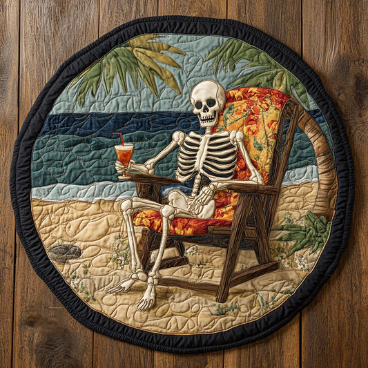 Beachside Chilling CP0506050CL Quilted Round Mat