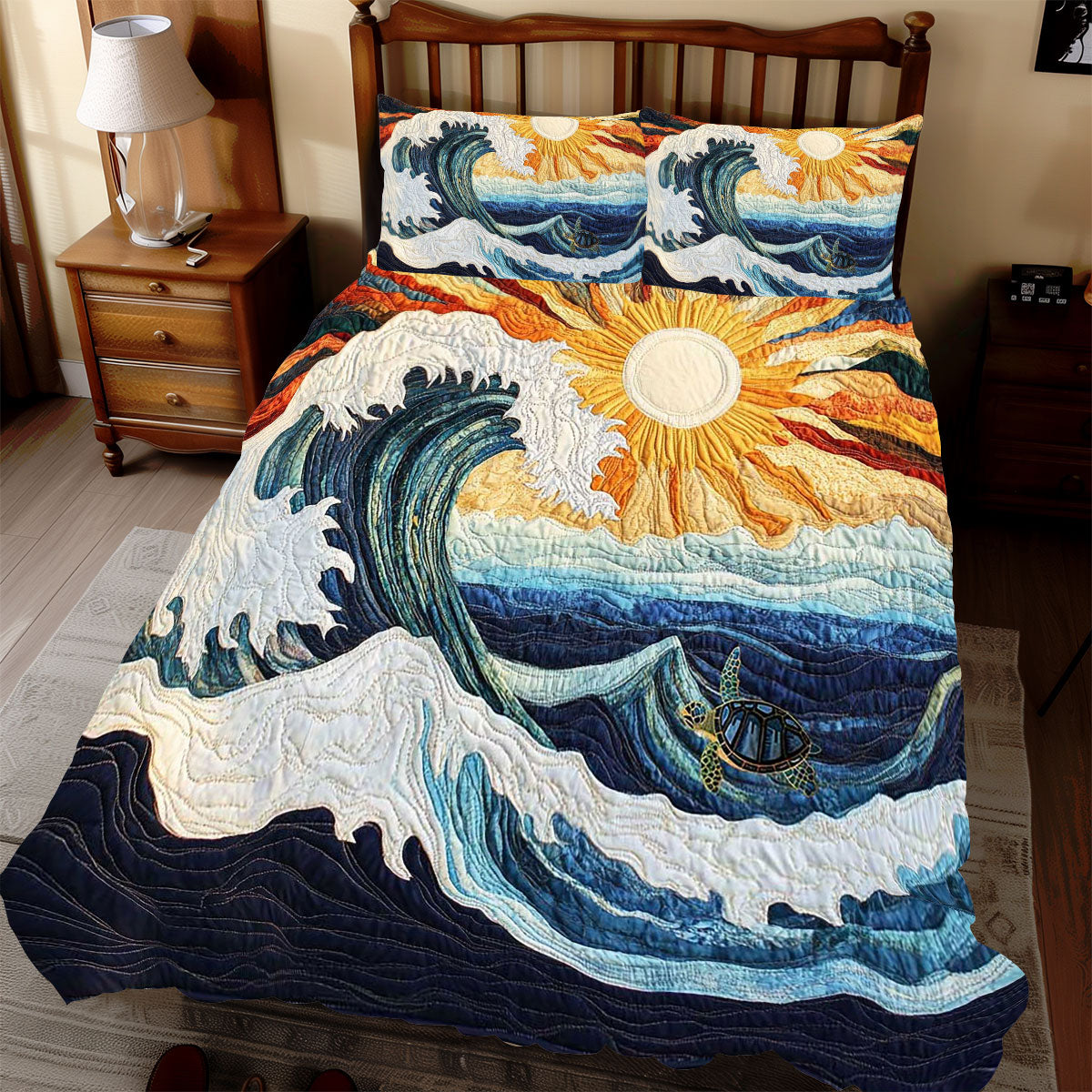 Sunrise Sea Wave WP0612037CL Duvet Cover Set