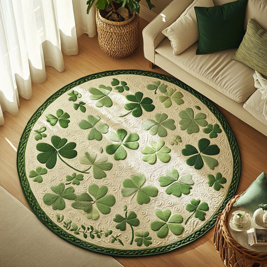 Lucky Clover WX2003133CL Quilted Round Mat