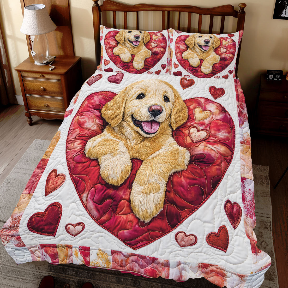 Golden Valentine WX1312078CL Duvet Cover Set