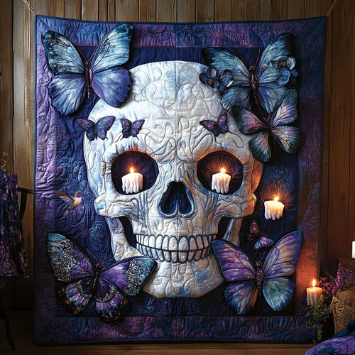 Skull And Butterflies WN2410009CL Quilt