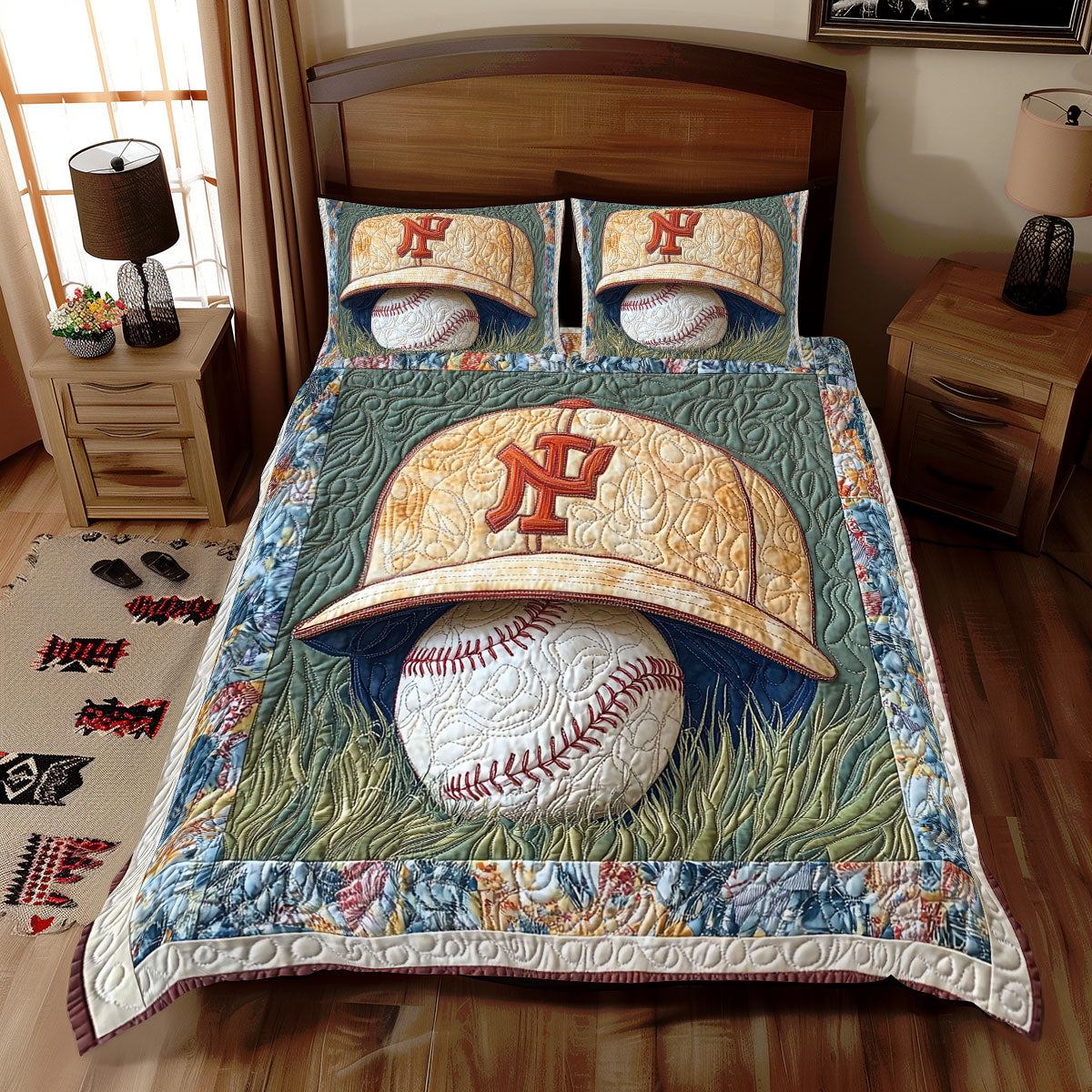 Baseball Yellow WX0312030CL Duvet Cover Set