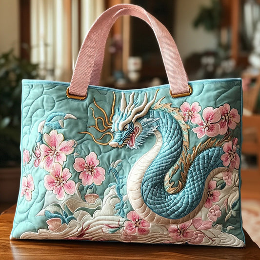 Blooming Dragon XR2309011CL Quilted Tote Bag