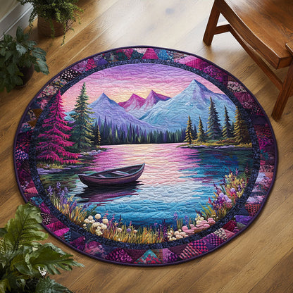 Dreamlike Tranquilt Boat WJ1104026CL Quilted Round Mat