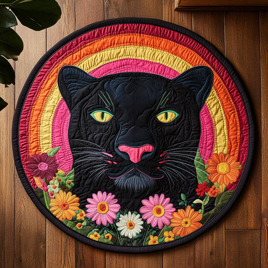 Black Panther CP1606011CL Quilted Round Mat