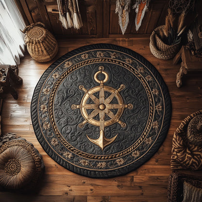Anchor Of Command WY1106001CL Quilted Round Mat