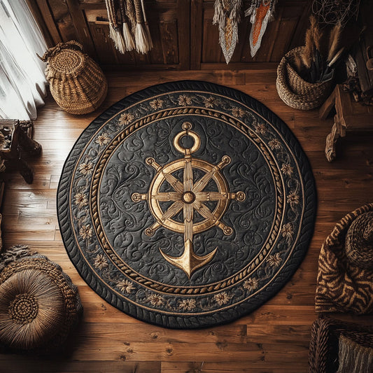 Anchor Of Command WY1106001CL Quilted Round Mat